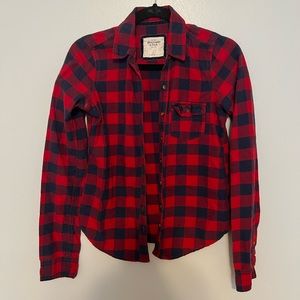 Abercrombie and Fitch long sleeve plaid woven